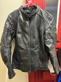 Leather motorcycle jacket 