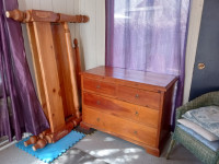 Double bed with dresser