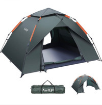 NEW Amflip Camping Tent Automatic 2-3 Man Person Instant Tent
