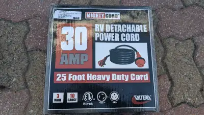 RV CABLE 30AMP DÉTACHABLE 25 PIEDS 3 FILS DE #10 NEUF 150$ au magasin
