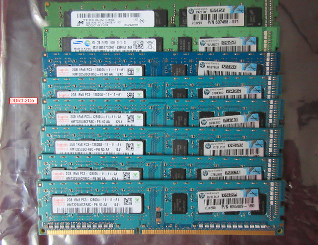 Mémoire RAM DDR3 PC3 DIMM pour ordinateur de bureau dans Composants de système  à Ville de Montréal - Image 2