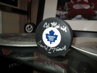 Ed Mirvish & David Mirvish Autographed Toronto Maple Leafs Puck