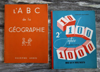 Livres d'École vintage 1948 et 1959