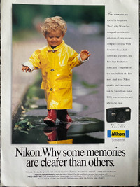 1996 Nikon Zoom 500 Camera Original Ad