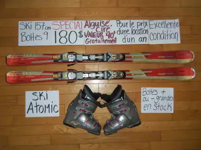 Équipements kits ski alpin titanium et twin tip 146 150 154 157, View more