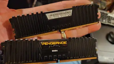 CorsairVengeance LPX 16GB (2x8GB) DDR4 DRAM 3000MHz, View more