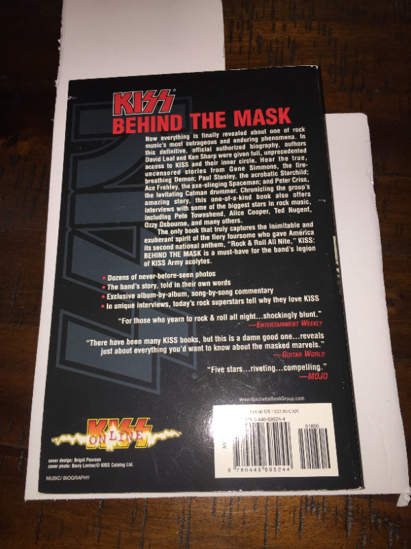 KISS Behind the mask band bio, soft cover book in Non-fiction in Sudbury - Image 2