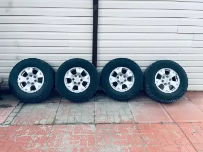 16 inch (6x139.7) OEM Tacoma wheels and kumho road venture at52 (all terrain winter rated)tyres with...