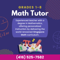 Math Tutor for Grades 1-8