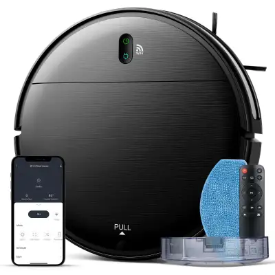 Condition - Used - good, no remote ; 1077 Smart Clean with the MAMNV Robot Vacuums and Mop Combo BR1...