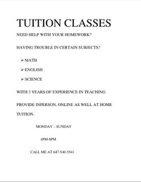 Tuition classes