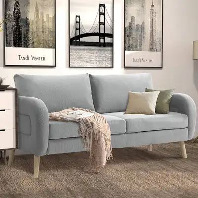 Warehouse for sale Corduroy Loveseat Sofa On sale, View more