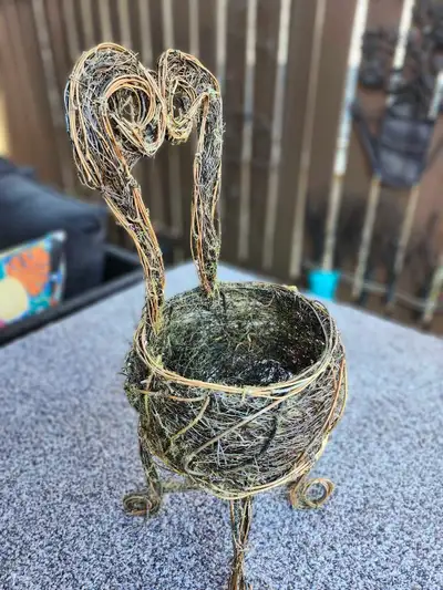 Rustic Twig Plant Stand, View more