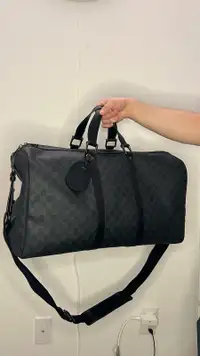 Gucci GG Supreme Canvas Carry-On Duffle Bag