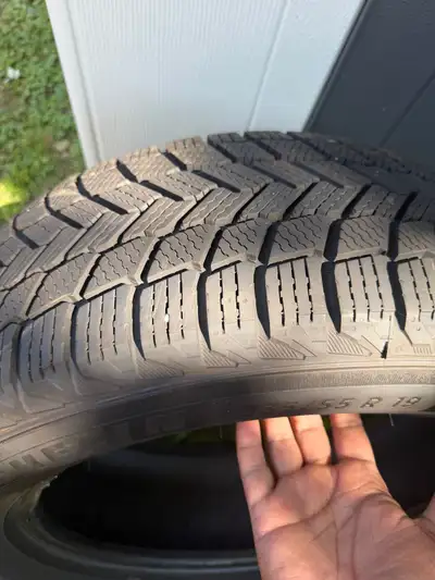 These Michelin X-Ice Snow SUV winter tires sized 235/55 R19 are in excellent condition, having been...