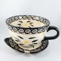Latte Mug Temp-Tations By Tara Soup Bowl With Saucer Old World B