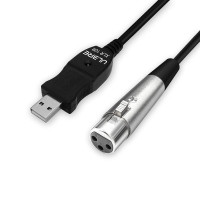 USB Microphone Cable 10Ft, XLR to USB Cable Mic Link Converter C