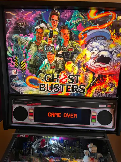 Selling a pristine HUO Ghostbusters Premium Pinball Machine. Mint condition and everything works as...
