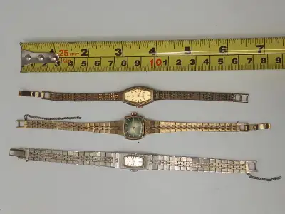 Vintage 1970s Lady's Wristwatches - 2 Seiko, 1 Cardinal, View more