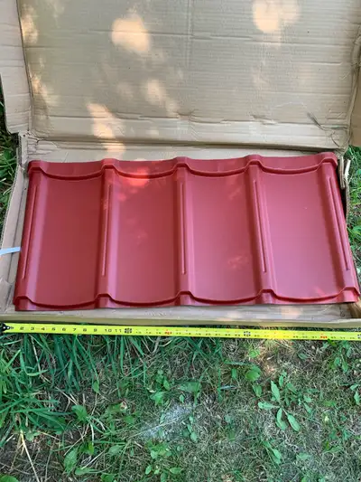 steel metal shingles red , View more
