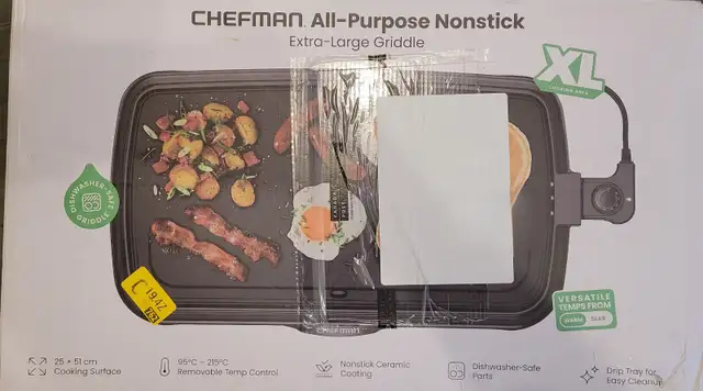 Chefman XL Electric Griddle - $40606389489652869121