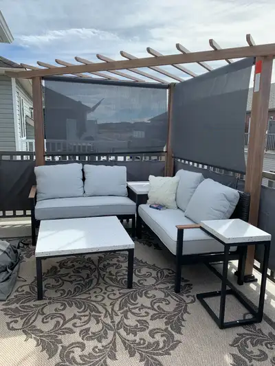 Beautiful Pergola with 2 roll up sun screens, View more