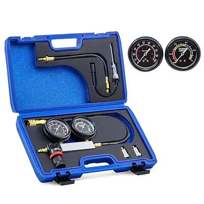 Orion Motor Tech Cylinder Leak Down Tester Kit, Automotive Engine Leakage Tester Tool with Adapters,...