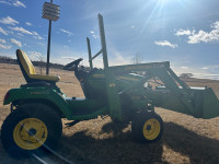 SOLD : John Deere X749 DIESEL  tractor plus loader