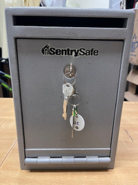USED SentrySafe Depository Safe, Medium Dual Key Lock
