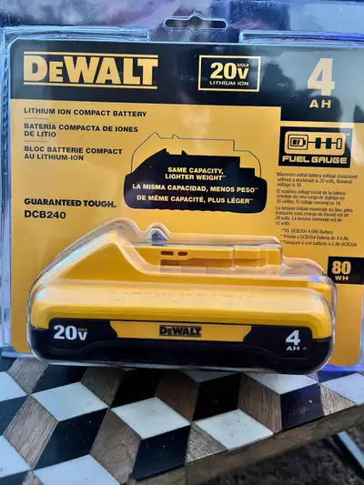 DeWalt 20V 4AH Battery, View more