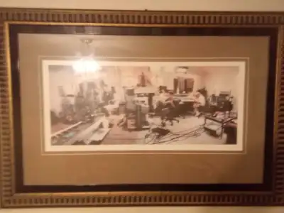 Own a piece of music history with this framed photograph capturing Fleetwood Mac during the recordin...