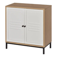 Vinsetto Metal & Wood Office Document Cabinet with 2 Doors 