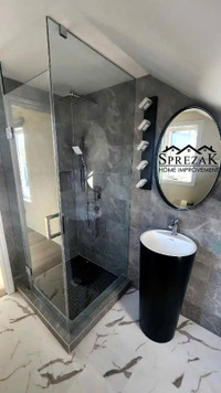 Custom bathroom renovation || Sprezak Home Improvement