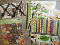 SALE! Halloween paper pads & embellishment kits