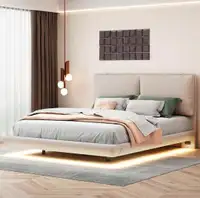 Queen size floating bed frame