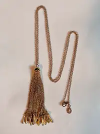 Brooks Brothers Tassel Necklace w/Rhinestones