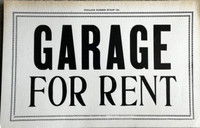Wanted to Rent Small garage