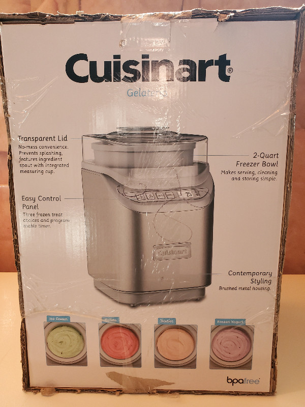BRAND NEW - Cuisinart ICE-70 ice cream maker in Processors, Blenders & Juicers in Strathcona County