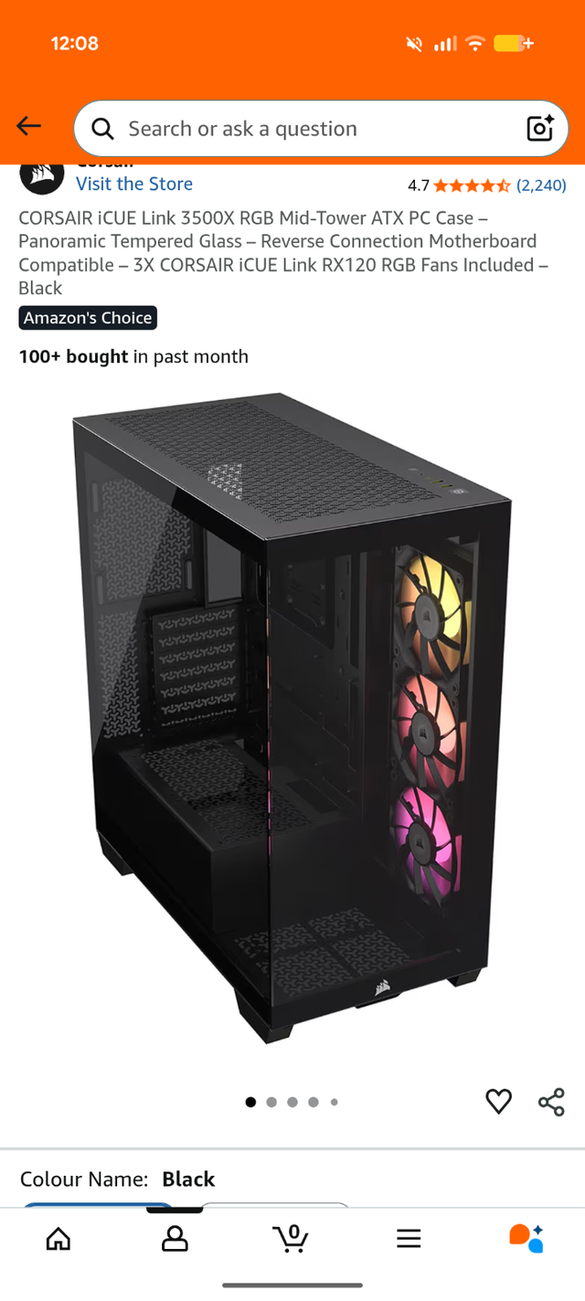 Corsair 4000x mid tower case - no fans, no components, tower in System Components in Sarnia - Image 5