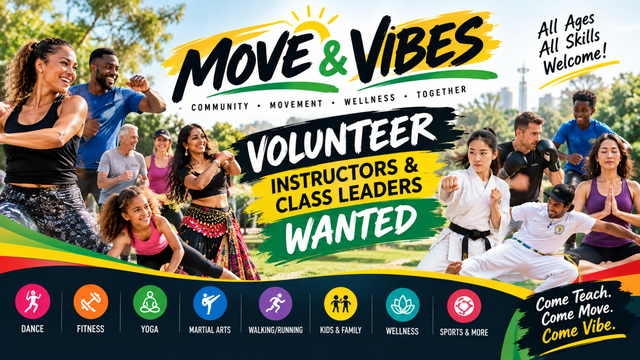 Looking for Volunteer Instructors/Class Leaders/Teachers