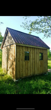 Cabins. Horse shelters storage sheds