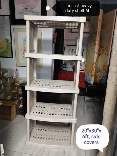 Suncast 5-Tier Shelf, with side covers,, View more