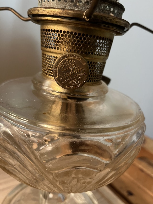 Aladdin Oil Lamp with shade Model B Arts & Collectibles North Bay