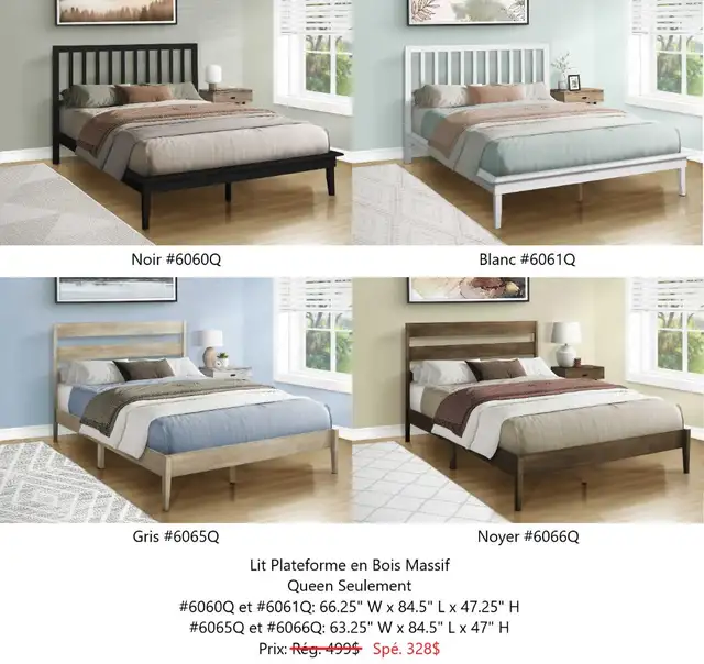 100%NEUF!!! Des lits et des meubles à Liquidation!!! in Beds & Mattresses in City of Montréal - Image 4