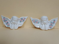 Pair of Vintage Cherub Wall Plaques