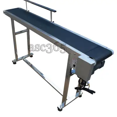 Promotion 110V 59*7.8" PVC Belt Conveyor Transport 230134, View more