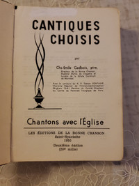 Livre cantique choisis – Chantons avec l’Église, de Chs-Émile Ga