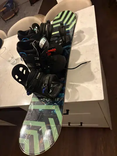 Kids snowboard package youth Burton boots 5 120cm, View more