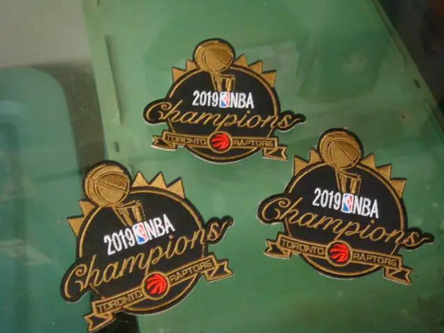 2019 NBA Basketball Toronto Raptors Champions Patches in Arts & Collectibles in Brantford - Image 2