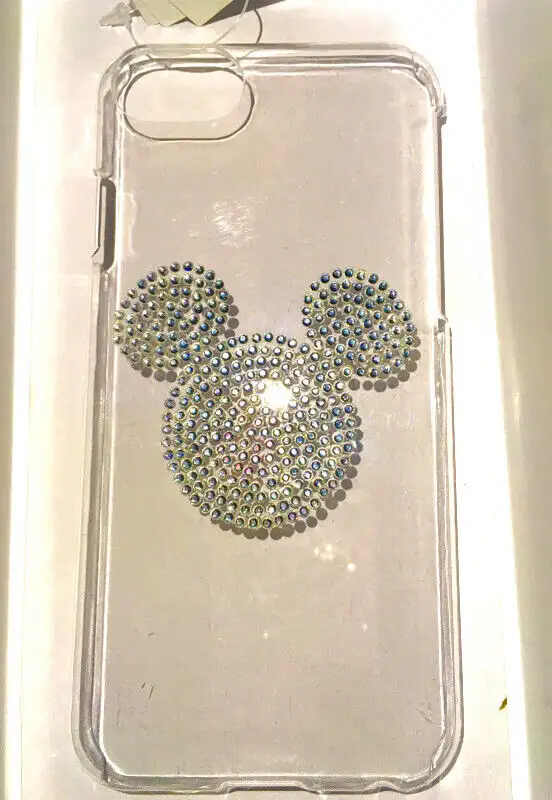 Rhinestone Mickey mouse clear phone case for iphone 6, 7 or 8 in Cell Phone Accessories in City of Toronto - Image 3